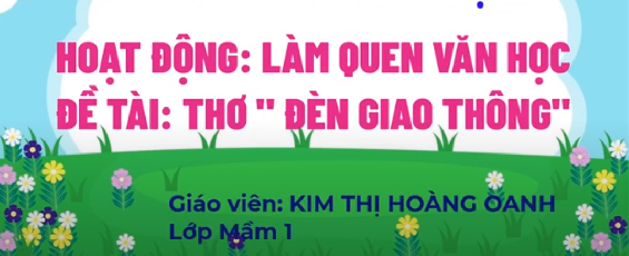 Thơ: Đèn giao thông