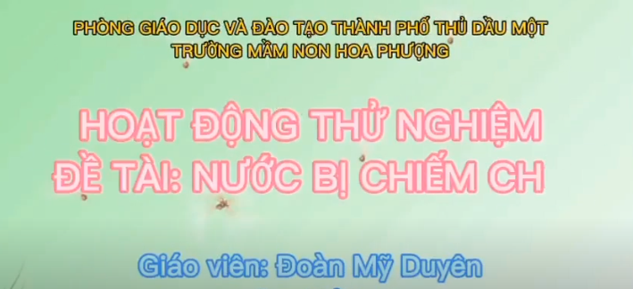 Thử nghiệm nước bị chiếm chỗ