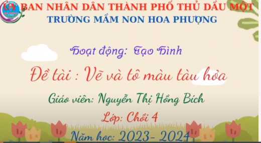 TH-VẼ TÔ MÀU TÀU HOẢ