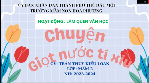 Chuyện:Giọt nước tí xíu